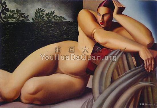 Reclining Nude - 塔梅拉·德·莱姆皮卡